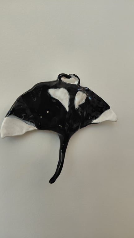 væghængt Mantaray  billede 4