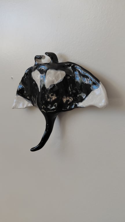 væghængt Mantaray  billede 5
