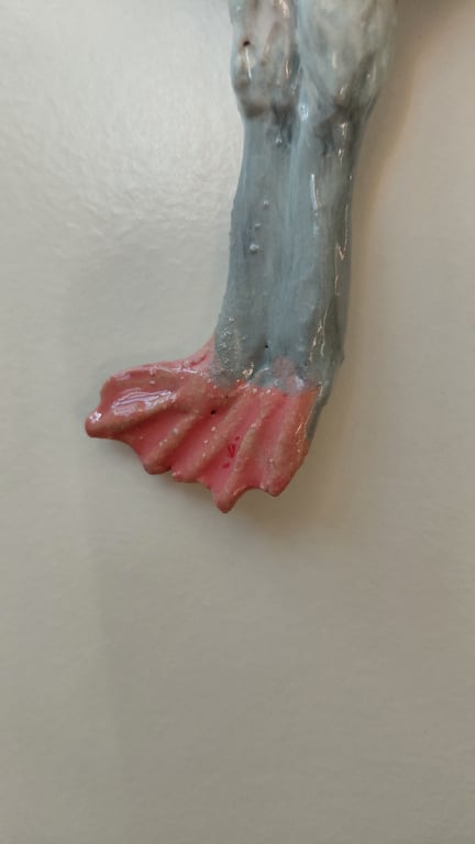 Lydwrød væghængt flamingo billede 5