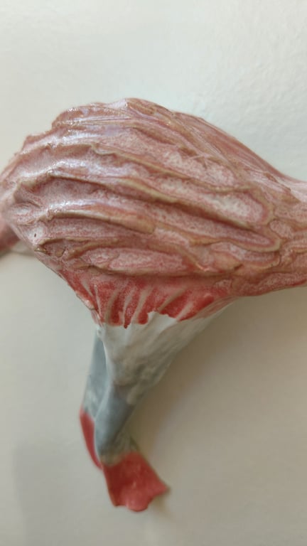 væghængt lyserød flamingo (med lille skønhedsfejl) billede 6