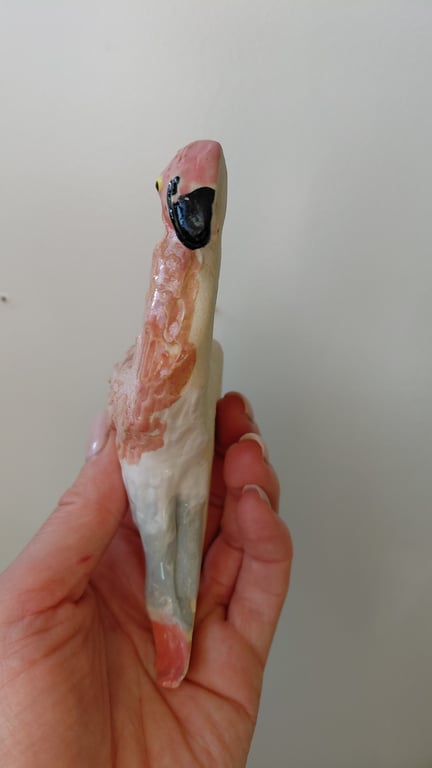 væghængt lyserød flamingo (med lille skønhedsfejl) billede 8