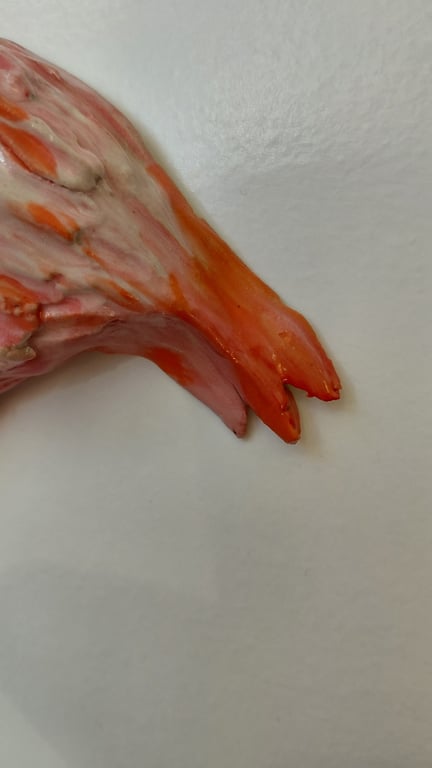 væghængt flamingo orange/lyserød billede 6