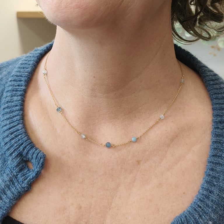 Det blå hav - halskæde billede 3