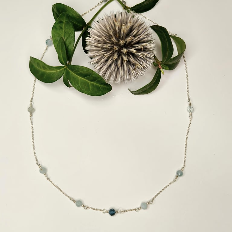 Det blå hav - halskæde billede 5