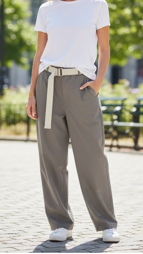 Bolette viscose pants, Taupe. Onesize 38-48. (2)
