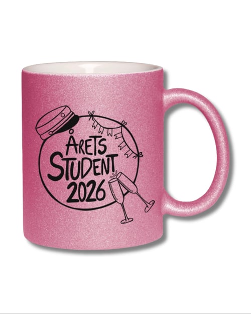 Krus: Årets Student 2026 Pink glimmer