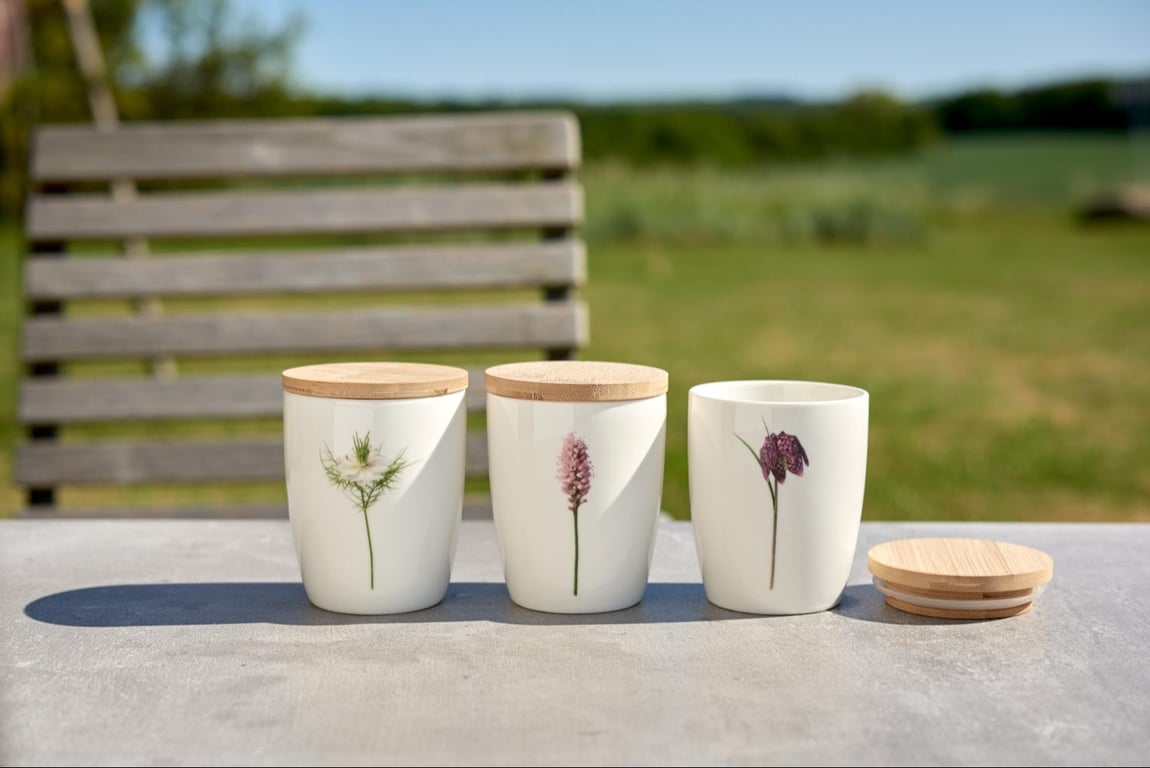 Interiør: Simply Flowers Krus m elegant bambuslåg- 24 cl billede 2