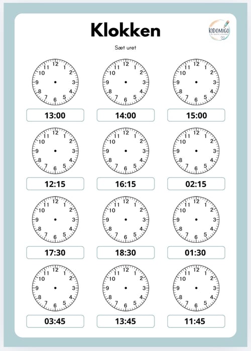 Hvad er klokken? (3)
