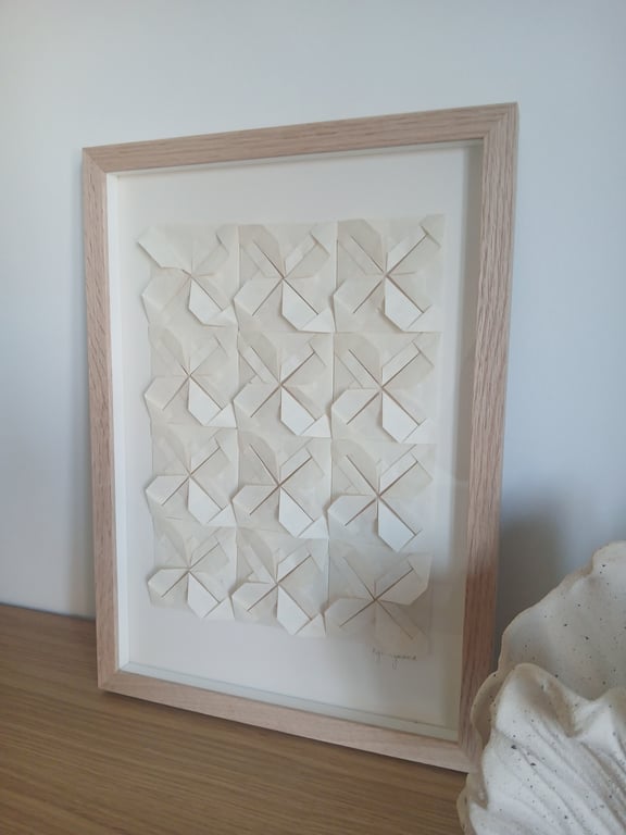 A3, Foldet papirværk, indrammet  billede 3