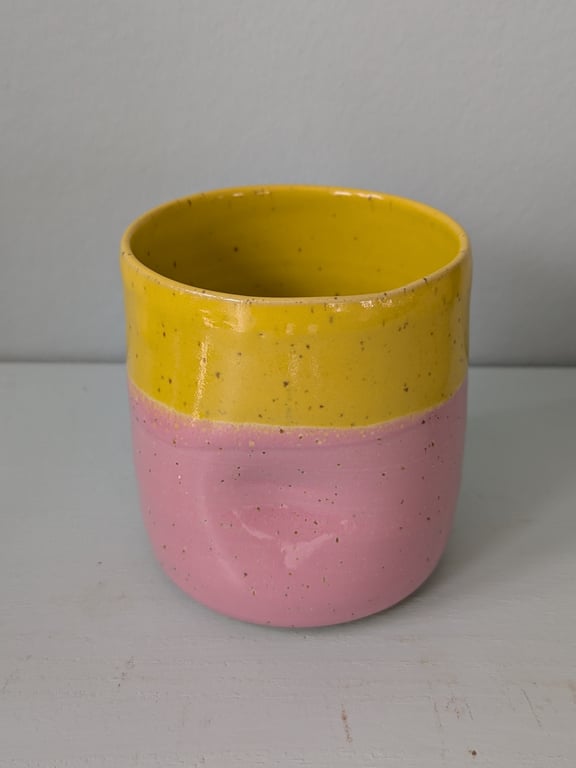 Dimpel cup gul/pink