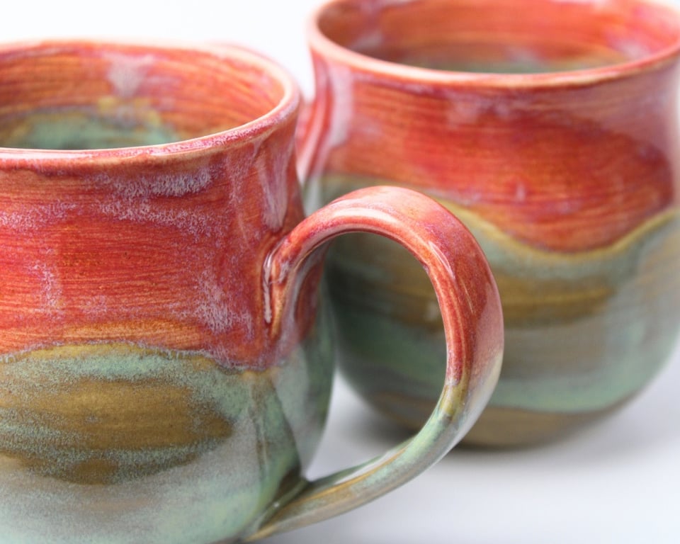 Kop i pink og turkis billede 2