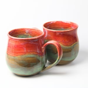 Kop i pink og turkis – produktbillede