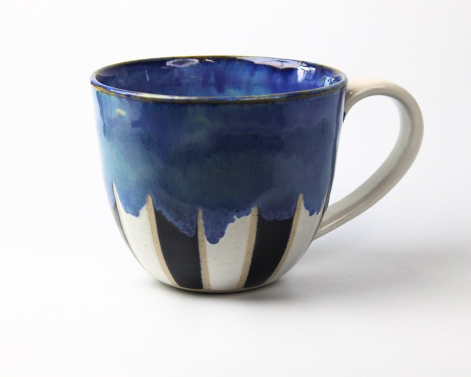 Tivoli kop med hank - blå