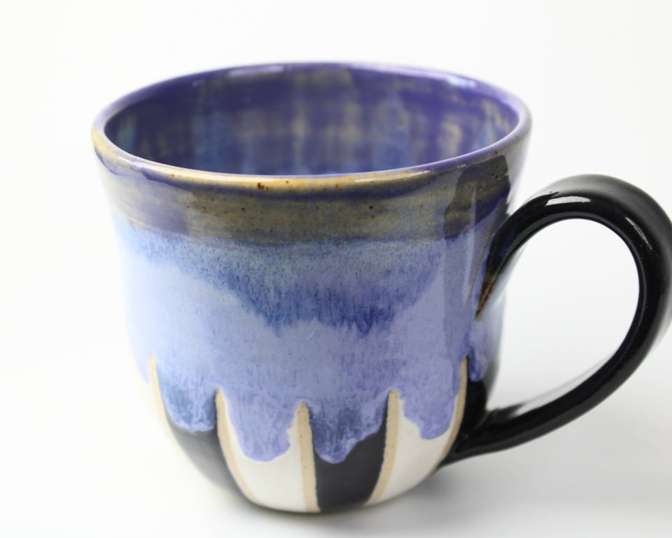 Tivoli kop med sort hank - lilla nuancer