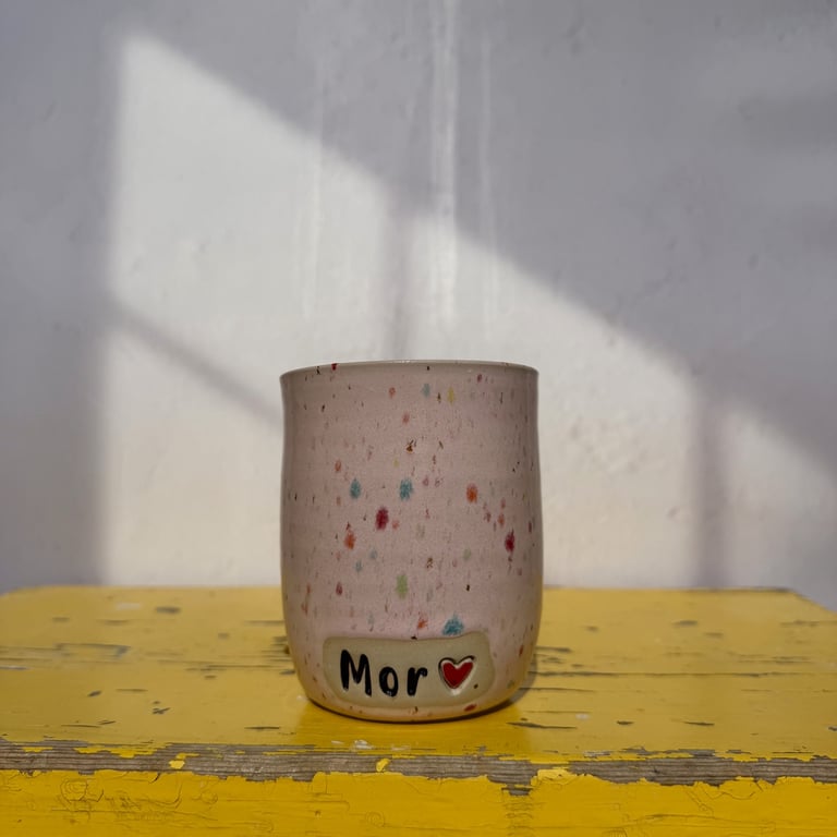 Mor kop lyserød sprinkle