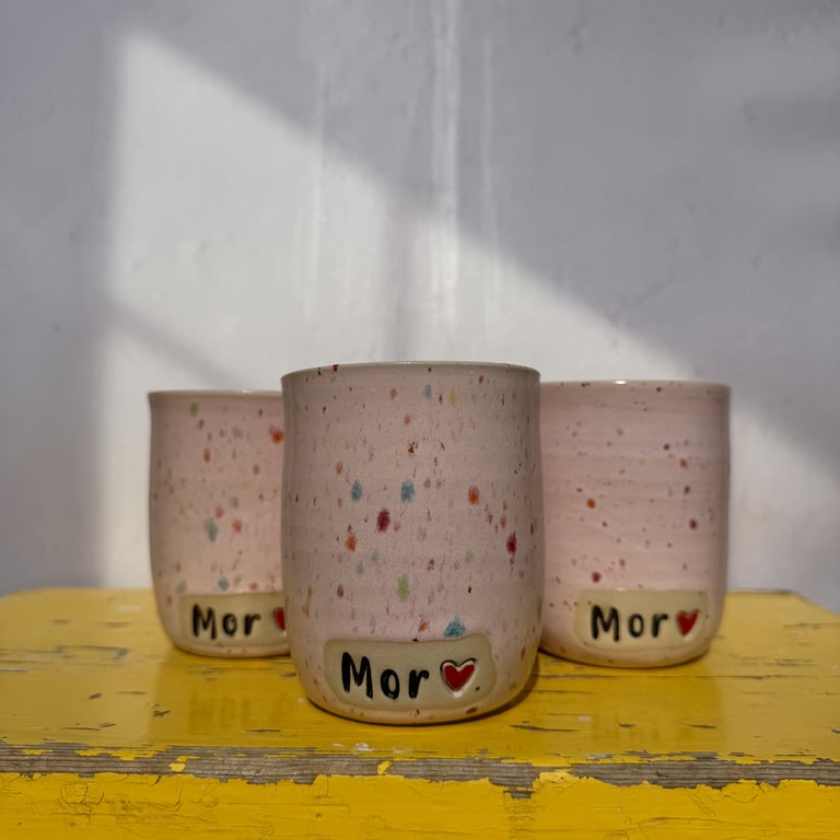 Mor kop lyserød sprinkle billede 2