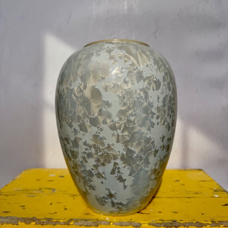 Krystal vase hvid 