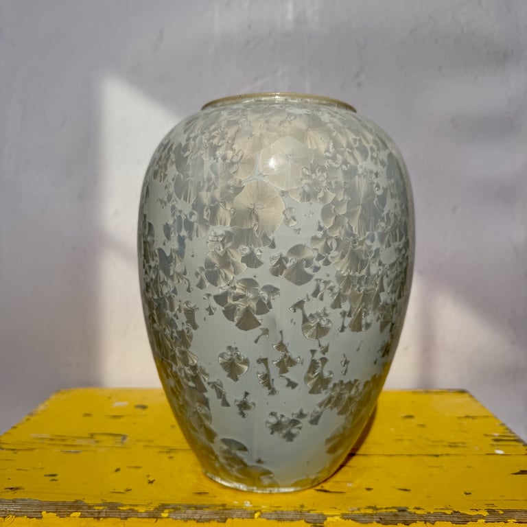 Krystal vase hvid  billede 2