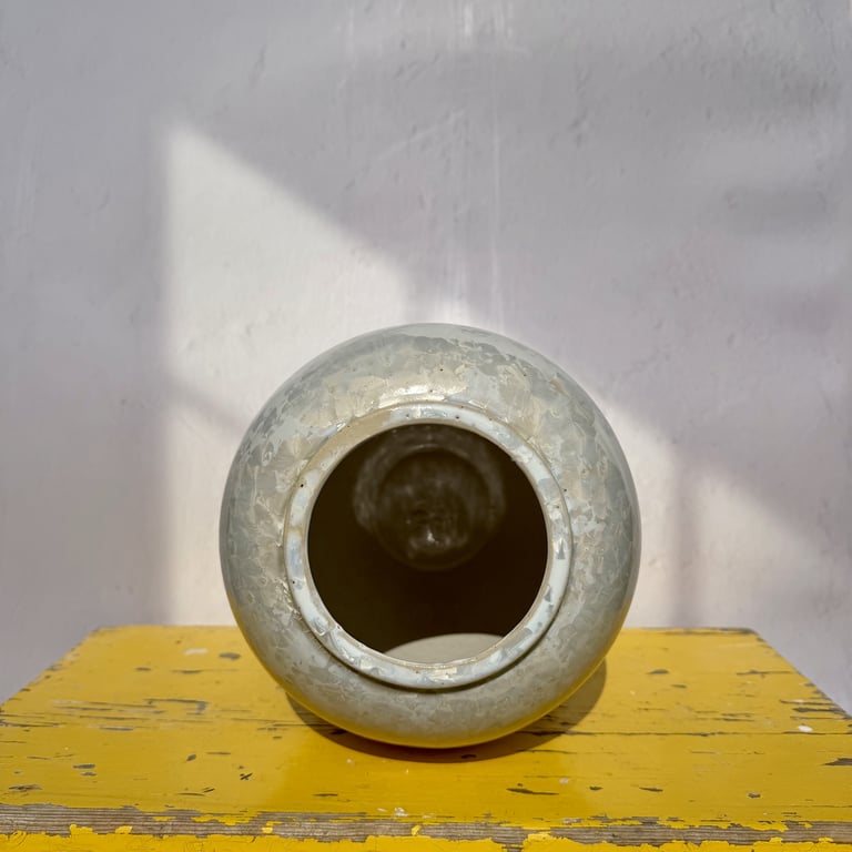 Krystal vase hvid  billede 3