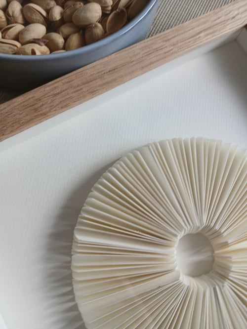 24x24cm, relief, hvid, Indrammet  (6)