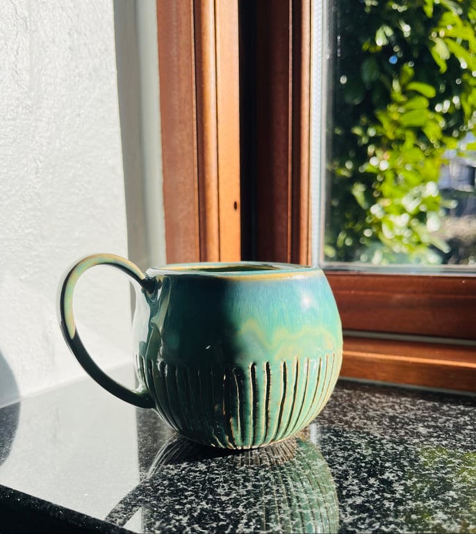 Unika kop i grønne nuancer