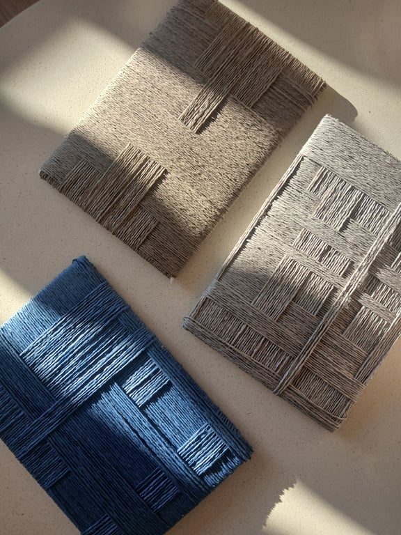 A4, relief papirværk, taupe, Indrammet  billede 2