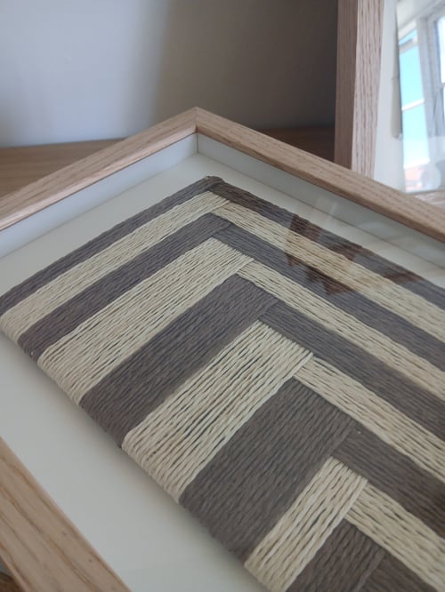 A4, relief papirværk, brun, indrammet  (2)