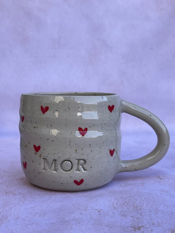 Mor Swirl kop. 320 ml. H: 7,5 cm