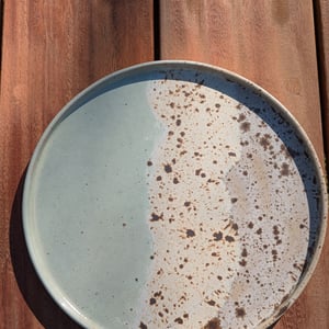 Middagstallerken pebermynte/brunnistret  – produktbillede