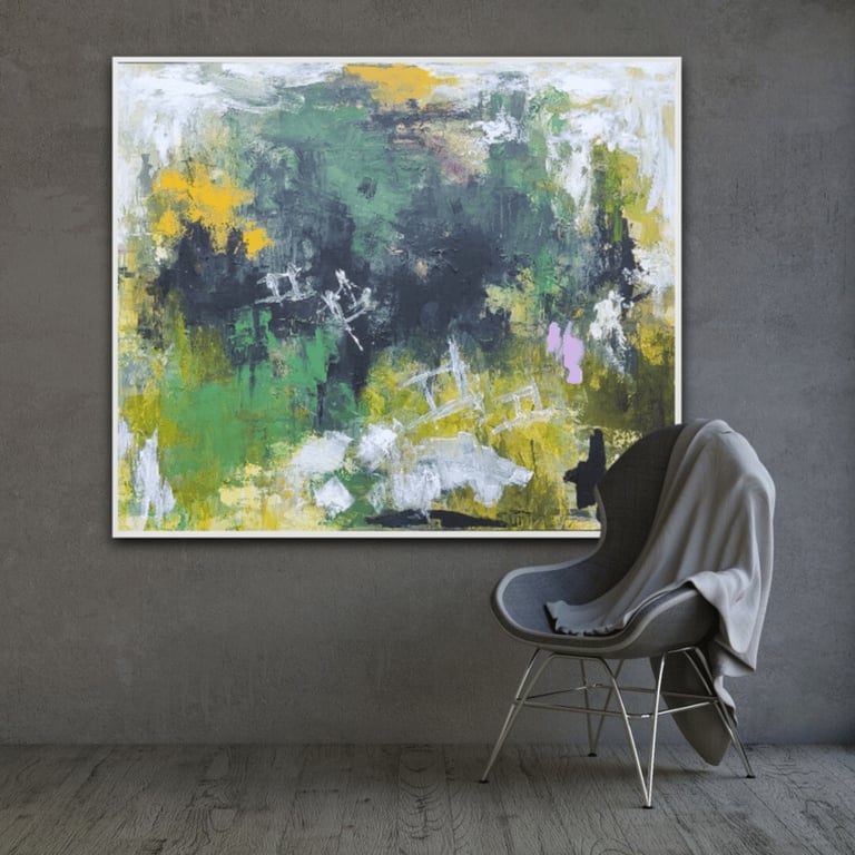 Light Of The Enchanted Forest (100x120) billede 4