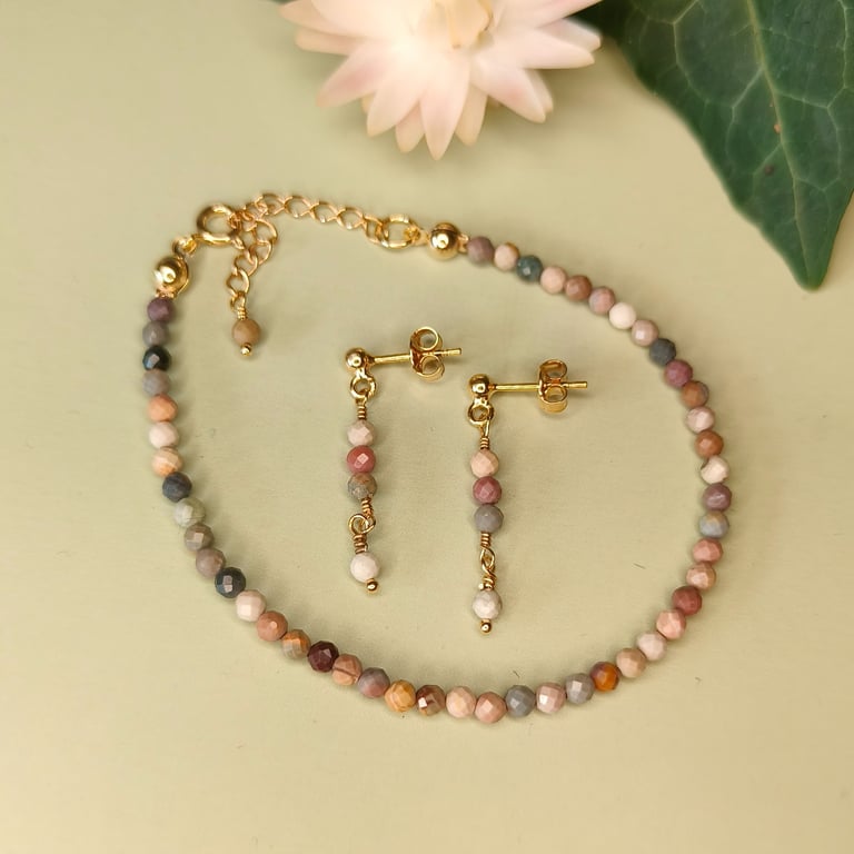 Sten på stranden - øreringe billede 2