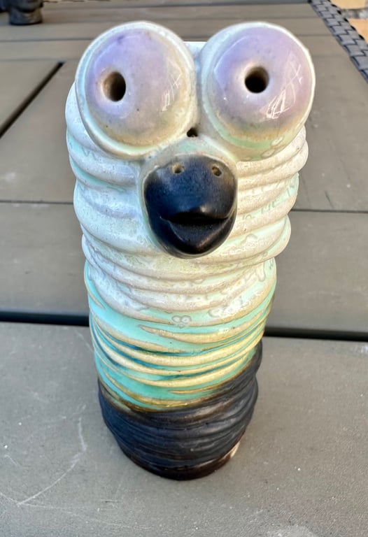 Lille vase m fugl