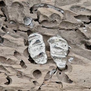 Unika chunky sølv ørestikker – produktbillede