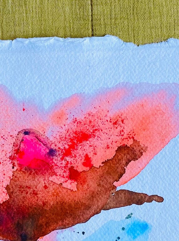 3 single damer - original akvarel billede 7