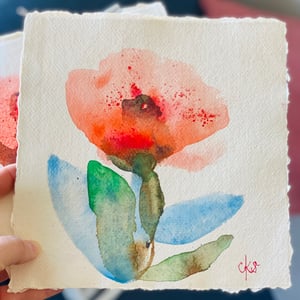 3 single damer - original akvarel – produktbillede