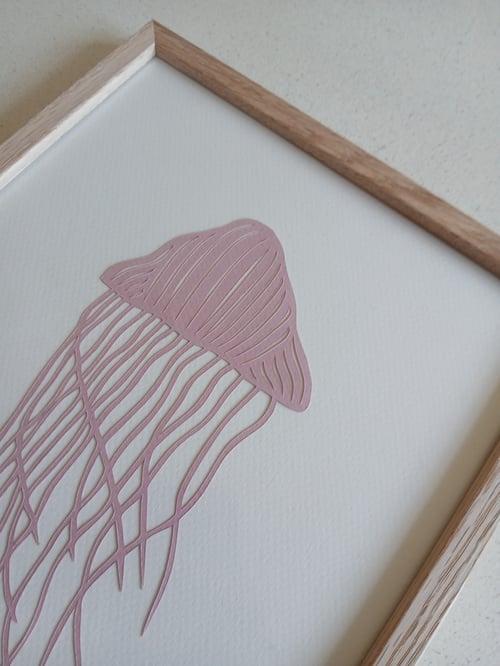 A4, gople nr. 122, gammelrosa, indrammet  (2)