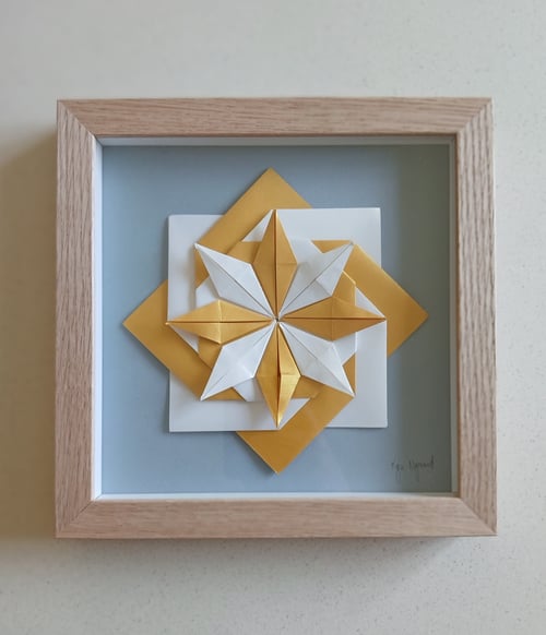 20x20cm, Foldet værk, Indrammet 