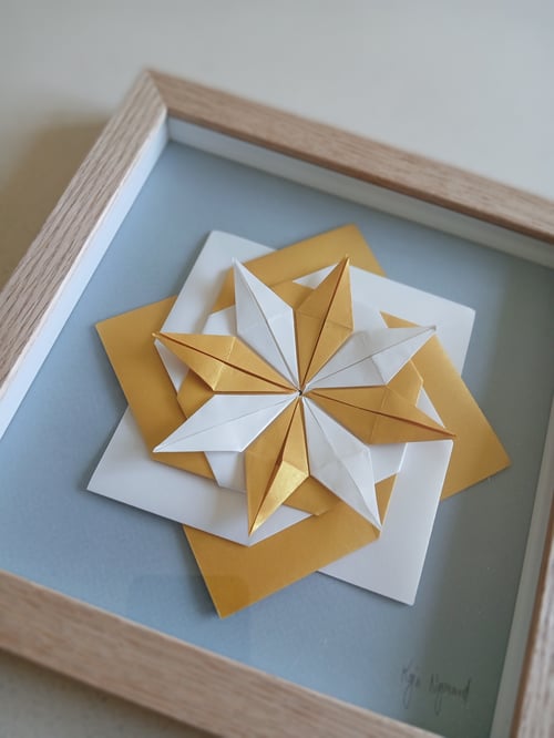 20x20cm, Foldet værk, Indrammet  (2)