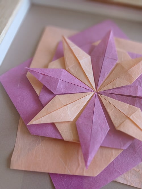 20x20cm, Foldet værk, indrammet  (2)