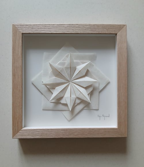 20x20cm, Foldet værk, indrammet 