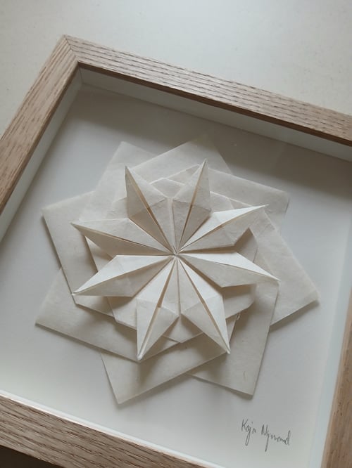 20x20cm, Foldet værk, indrammet  (2)