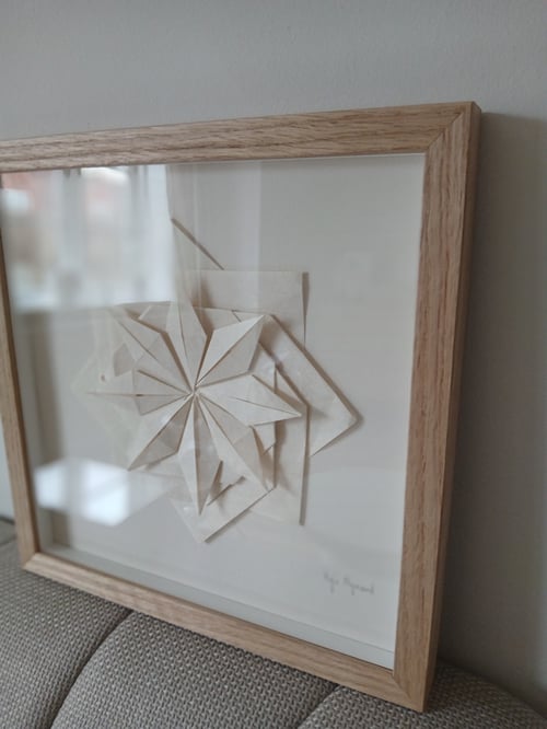 30x30cm, Foldet værk, indrammet  (2)