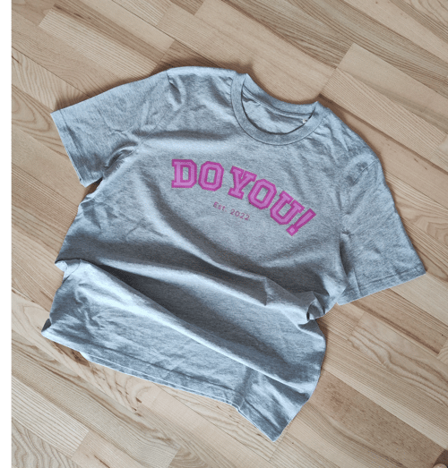 do you! statement t-shirt, Øko Bomuld i Heather grey (1)