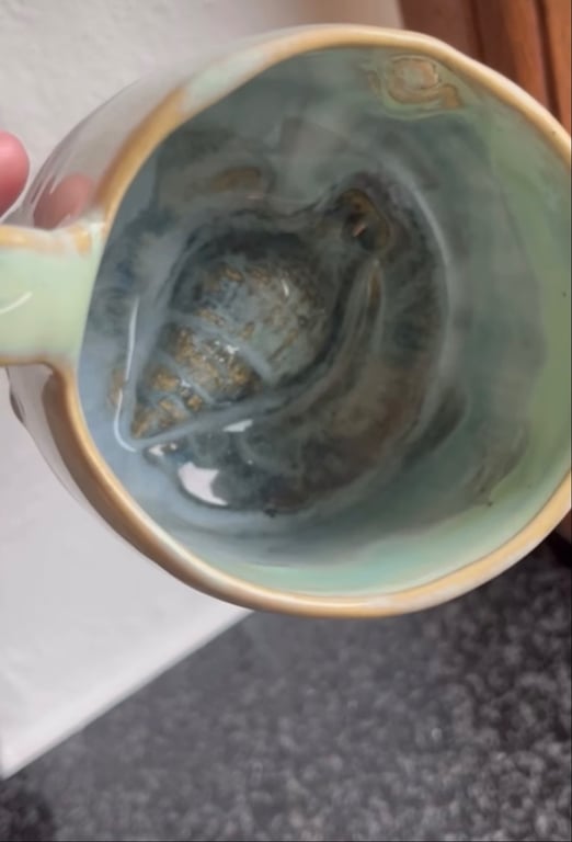 Kop i bløde blå og grønlige nuancer billede 2