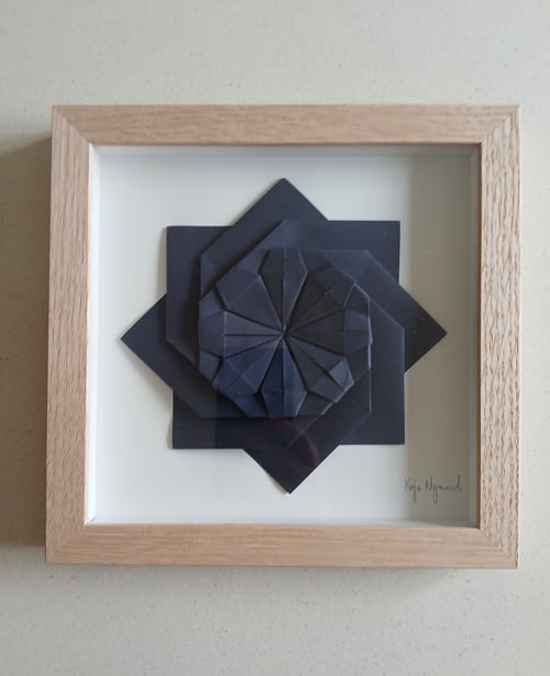 20x20cm, Foldet værk, indrammet  (2)