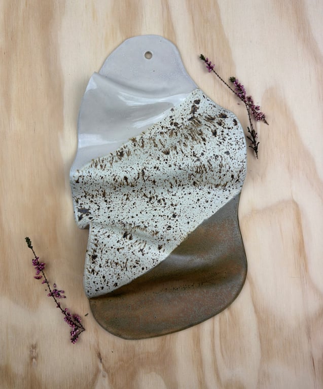 Beige vægrelief - 33 x 19 cm billede 2