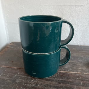 Kop med hank, petrolblå – produktbillede