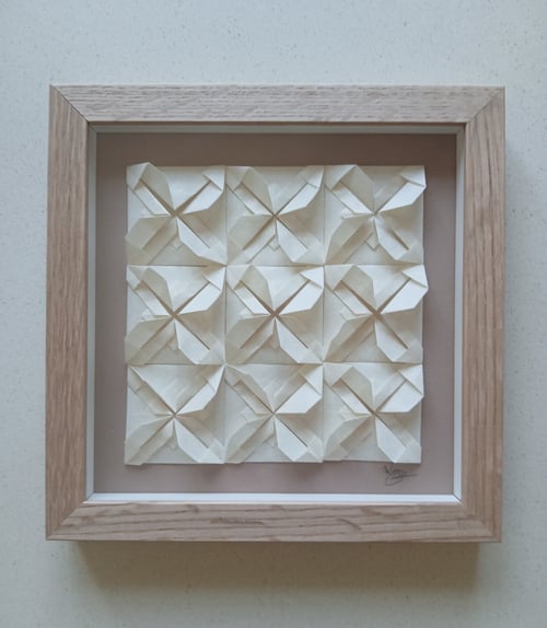 20x20cm, Foldet værk, indrammet 