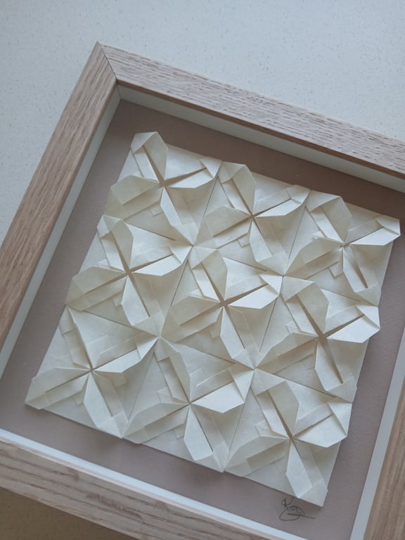 20x20cm, Foldet værk, indrammet  (2)