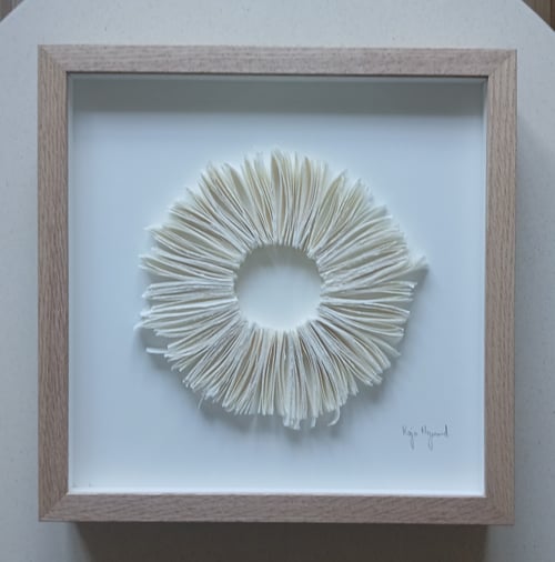 30x30cm, relief, hvid, indrammet  (3)